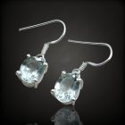 Praziolit ezüst fülbevaló