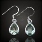 Praziolit ezüst fülbevaló