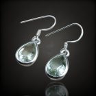 Praziolit ezüst fülbevaló