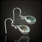 Praziolit ezüst fülbevaló