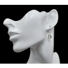 Praziolit ezüst fülbevaló