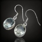 Praziolit ezüst fülbevaló