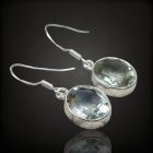 Praziolit ezüst fülbevaló