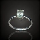 Praziolit ezüst gyűrű