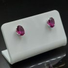 Gránát ezüst fülbevaló