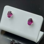 Gránát ezüst fülbevaló