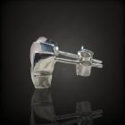 Rózsakvarc ezüst fülbevaló