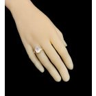 Rózsakvarc ezüst gyűrű