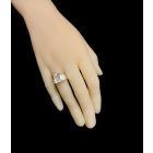 Rózsakvarc ezüst gyűrű