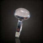 Rózsakvarc ezüst gyűrű