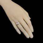 Rózsakvarc ezüst gyűrű