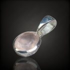 Rózsakvarc ezüst medál