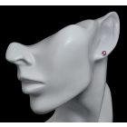 Rubin ezüst fülbevaló