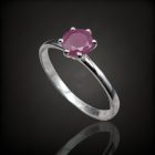 Rubin ezüst gyűrű