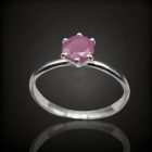 Rubin ezüst gyűrű