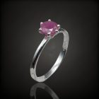 Rubin ezüst gyűrű