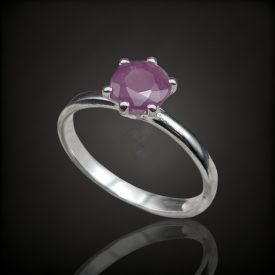 Rubin ezüst gyűrű