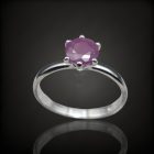 Rubin ezüst gyűrű