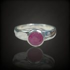 Rubin ezüst gyűrű