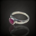 Rubin ezüst gyűrű