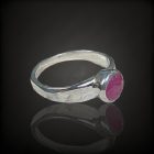 Rubin ezüst gyűrű