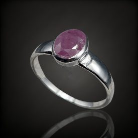 Rubin ezüst gyűrű