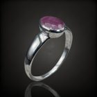 Rubin ezüst gyűrű