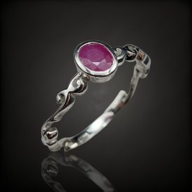 Rubin ezüst gyűrű