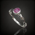 Rubin ezüst gyűrű