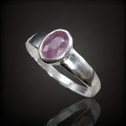 Rubin ezüst gyűrű