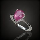 Rubin ezüst gyűrű