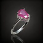 Rubin ezüst gyűrű