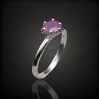 Rubin ezüst gyűrű
