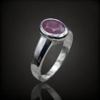 Rubin ezüst gyűrű