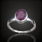 Rubin ezüst gyűrű