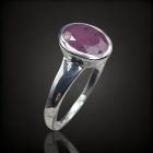 Rubin ezüst gyűrű