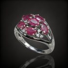 Rubin ezüst gyűrű