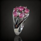 Rubin ezüst gyűrű