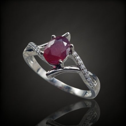 Rubin ezüst gyűrű