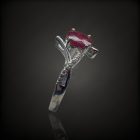 Rubin ezüst gyűrű