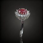 Rubin ezüst gyűrű