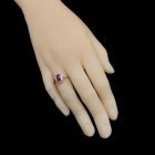 Rubin ezüst gyűrű