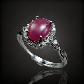 Rubin ezüst gyűrű