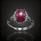 Rubin ezüst gyűrű
