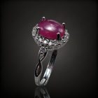 Rubin ezüst gyűrű