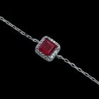 Rubin ezüst karkötő