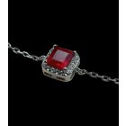 Rubin ezüst karkötő