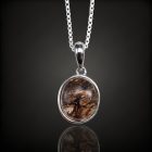 Rutilkvarc ezüst medál