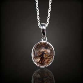 Rutilkvarc ezüst medál