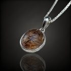 Rutilkvarc ezüst medál